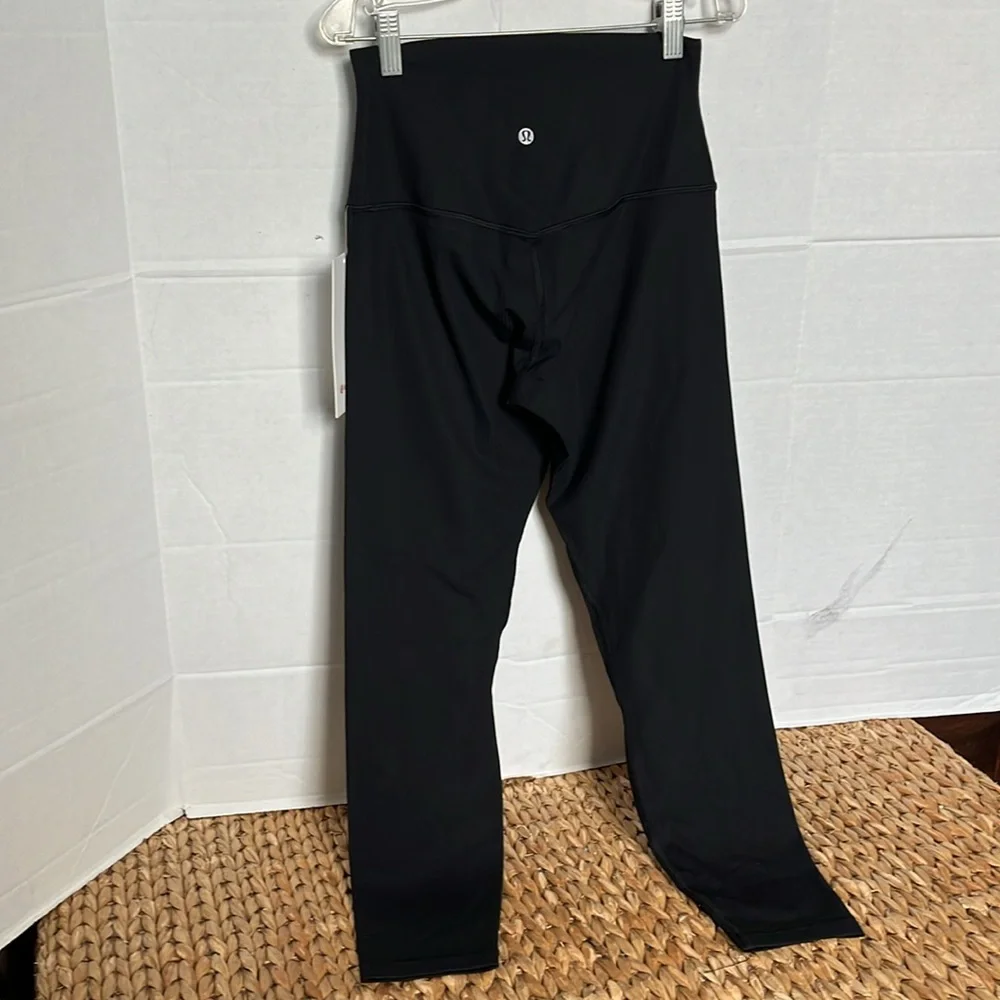 Lululemon Leggings Align Ribbed HR Pant 25” Black Size 6 BLK NEW - Picture 4 of 5